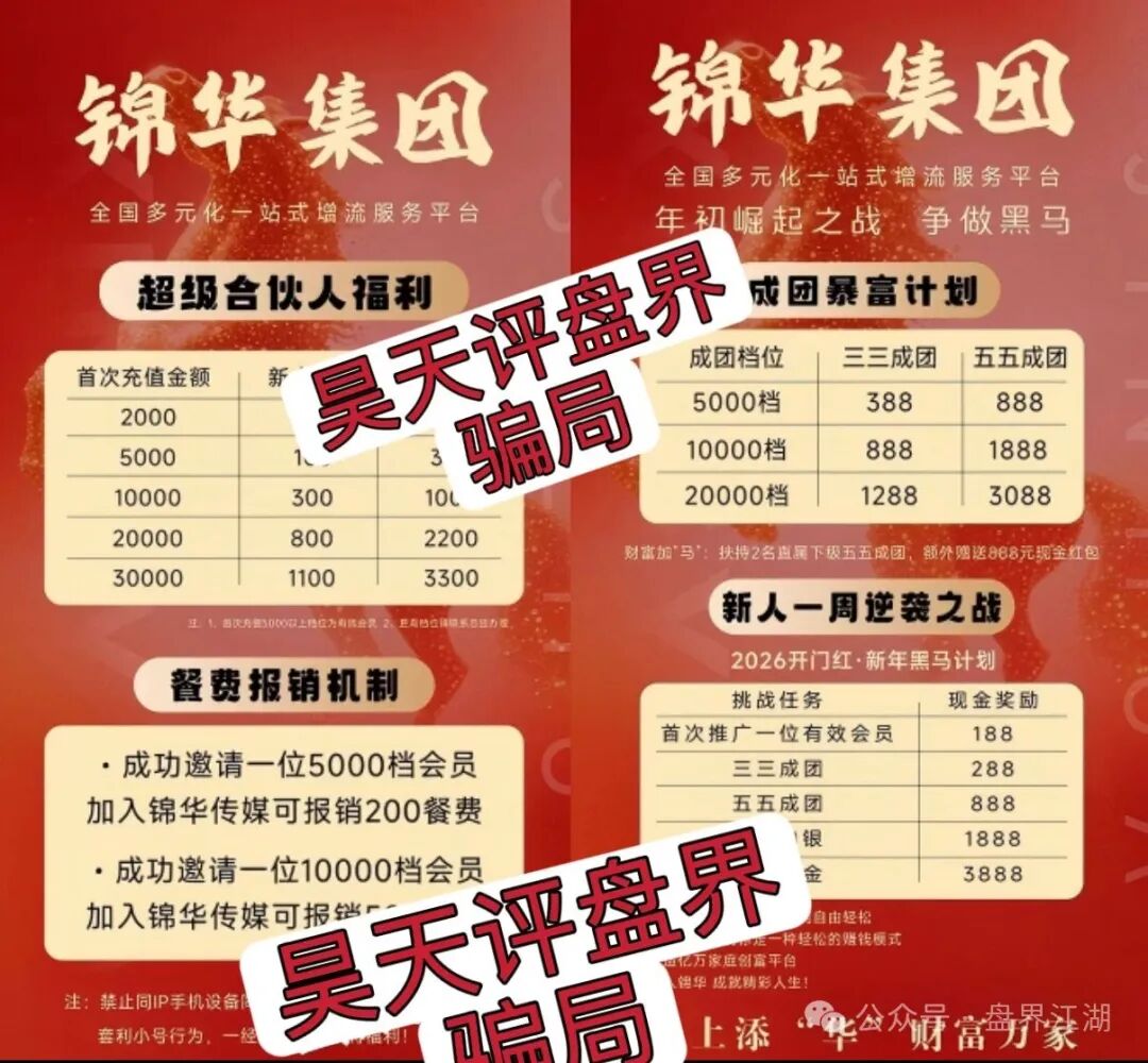 【香港锦华科技】app属于典型的分红类资金盘骗局，高度预警，看见一定要远离！