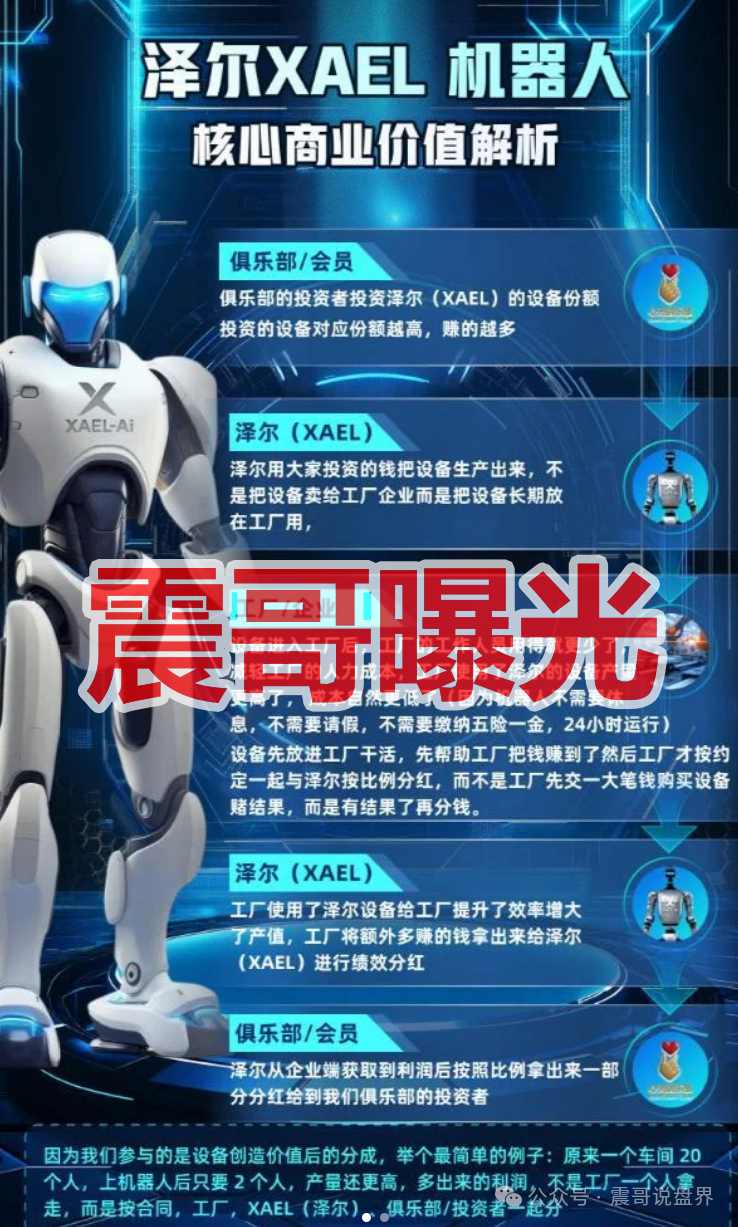 【泽尔机器人/心光俱乐部】是杀猪盘，换名骗钱，单割会员，崩盘在即！