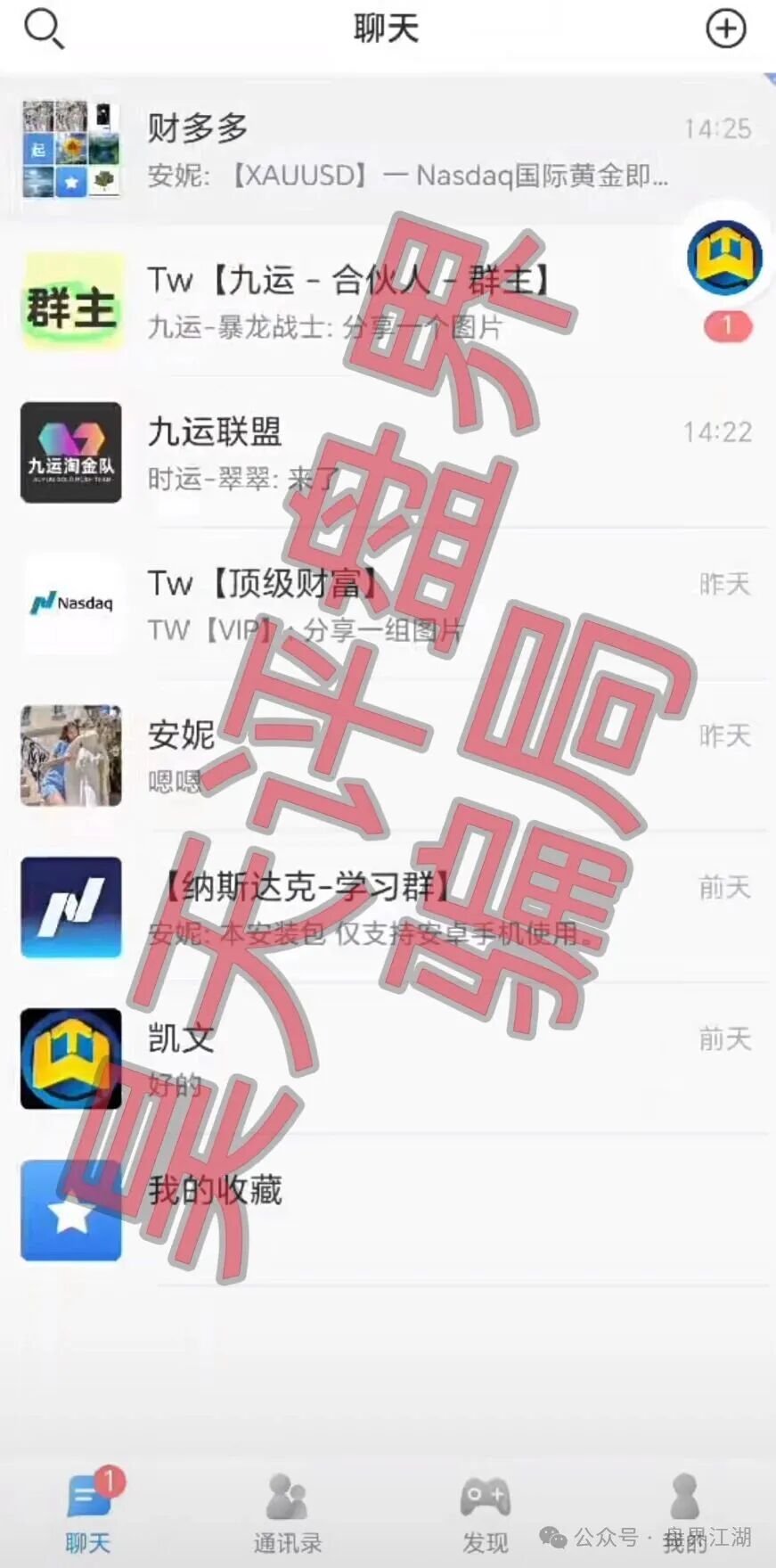 【纳斯达克/TW交易所】黄金带单类资金盘骗局，多次单割会员，即将崩盘跑路！