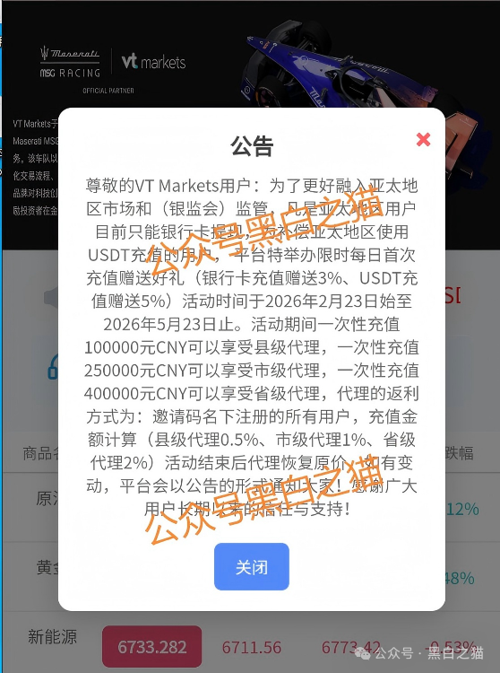 外汇盘｜境外“Vt Markets”遭仿冒，国内吸金不止，杀猪盘骗局又起......