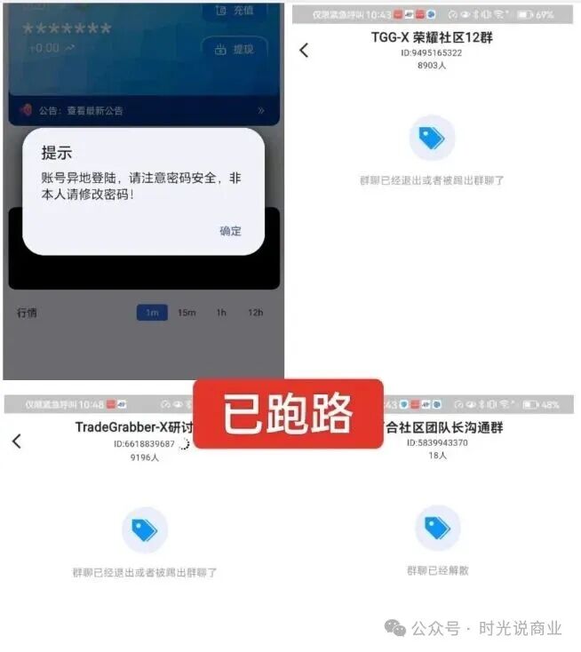 “合众远景TGG-X”量化盘大量单割会员,跑路在即! “合众远景TGG-X”量化盘大量单割会员,跑路在即!
