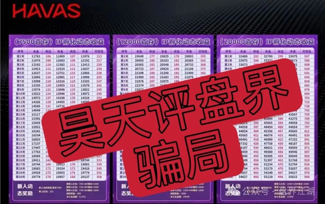 套牌的【HAVAS 】IP孵化平台”资金盘骗局,日收益高达1%,高度预警,远离! 套牌的【HAVAS 】IP孵化平台”资金盘骗局,日收益高达1%,高度预警,远离!