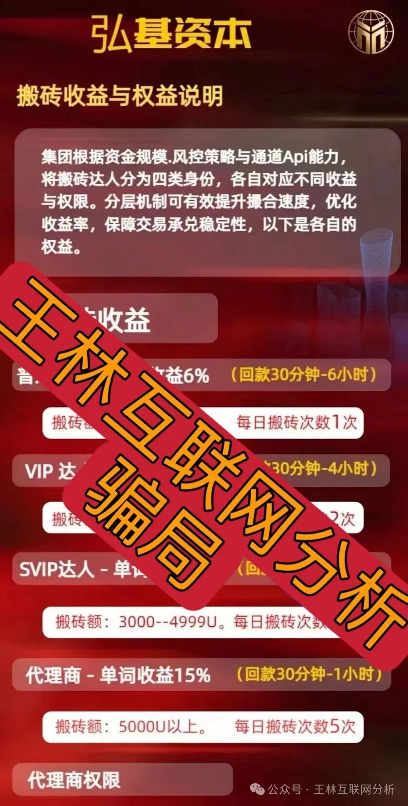 【弘基资本，智邦科技，未来财富】这3个项目都是资金盘骗局，速度撤离…