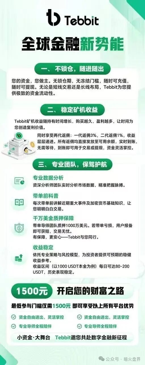 “Tebbit”全球金融新势能,只不过是披着金融外衣的资金盘陷阱,远离!