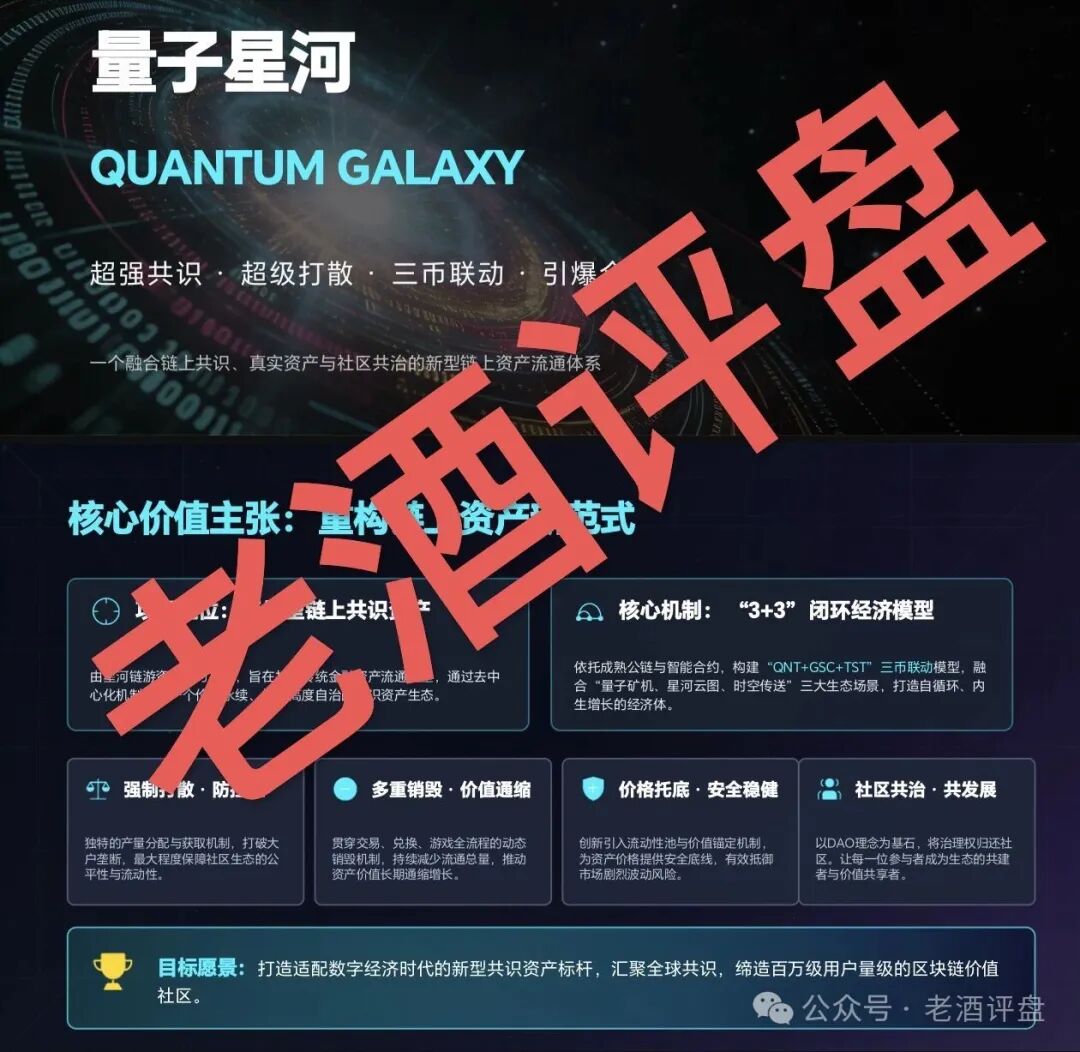 紧急预警！“量子星河”三币联动资金盘，又是一场包装华丽的收割骗局！