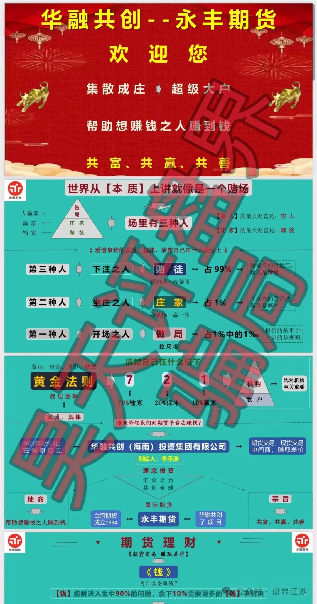 华融共创（永丰期货）骗局，警惕华融共创（海南）投资集团有限公司进行非法集资诈骗活动，即将崩盘跑路！