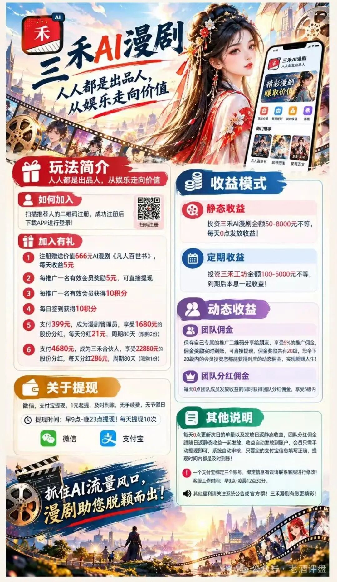 警惕“三禾AI漫剧”,打着短剧出品幌子的庞氏资金盘骗局!! 警惕“三禾AI漫剧”,打着短剧出品幌子的庞氏资金盘骗局!!